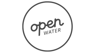 Open Water Logo - Grayscale