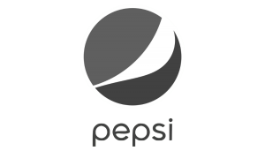 Pepsi Logo - Grayscale